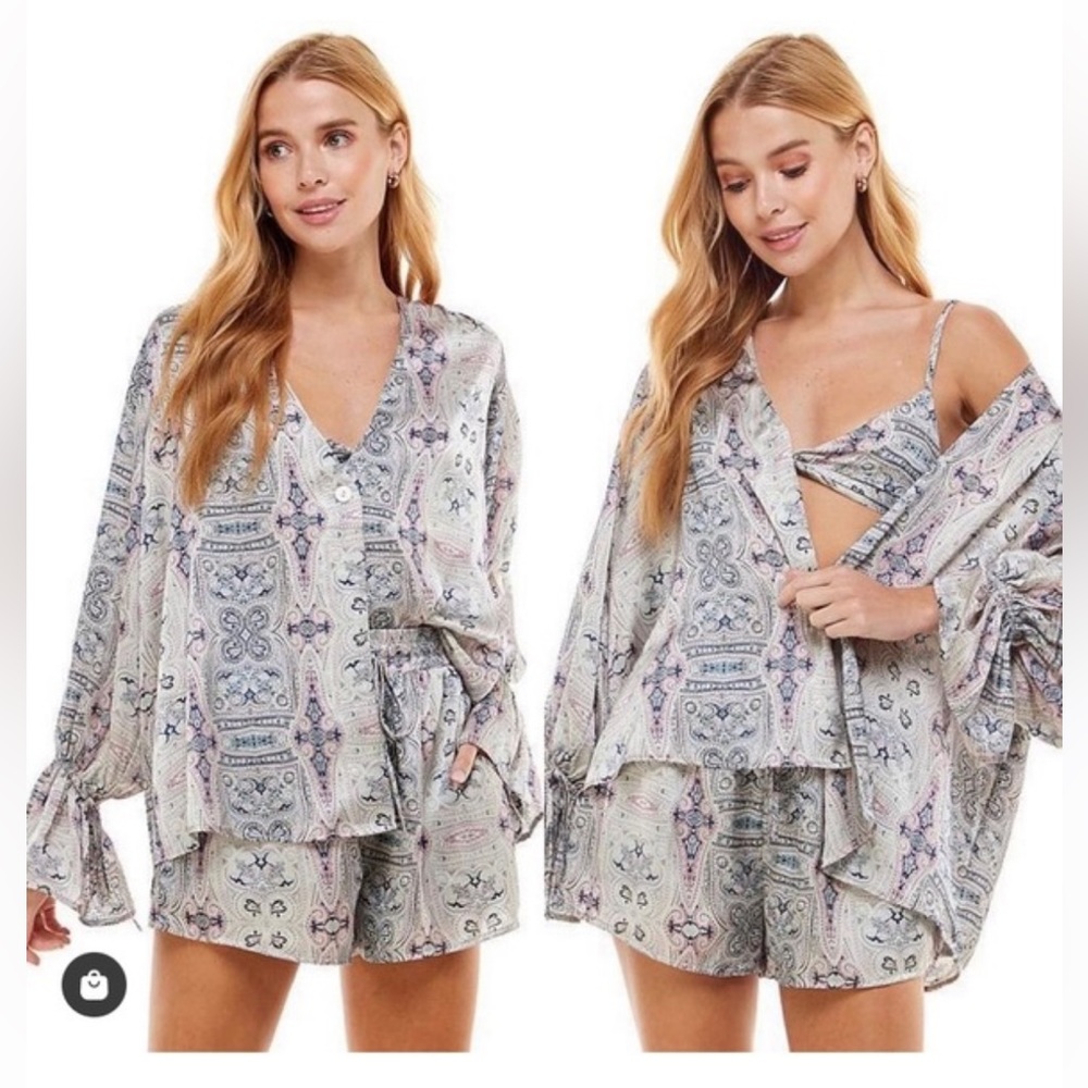 paisley top with bralette